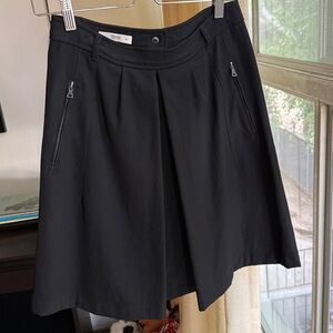 Prada Black A-Line Skirt with Zip Pocket Detail
